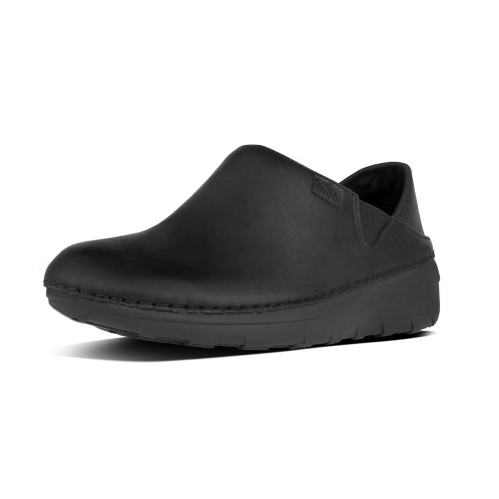 FITFLOP™ Superloafer Black Leather | Lime Gifts & Homeware